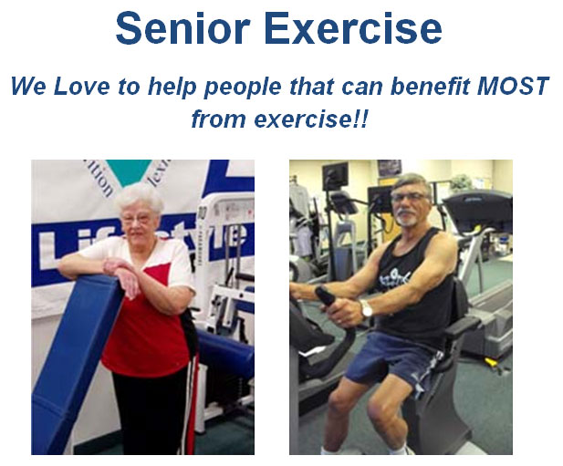 Senior Exercise - We Love to help people that can benefit MOST from exercise