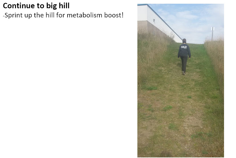 Continue to big hill